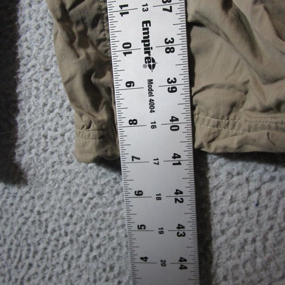 MOUNTAIN HARDWEAR MEN'S CONVERTIBLE PANTS SHORTS BEIGE LARGE NYLON HIKING - Picture 3 of 4